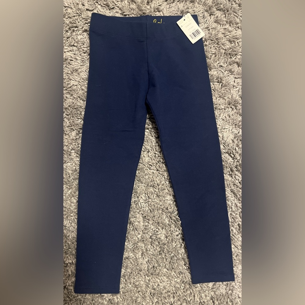 NWT Mini Boden Cozy Leggings, Size 6-7Y, Navy